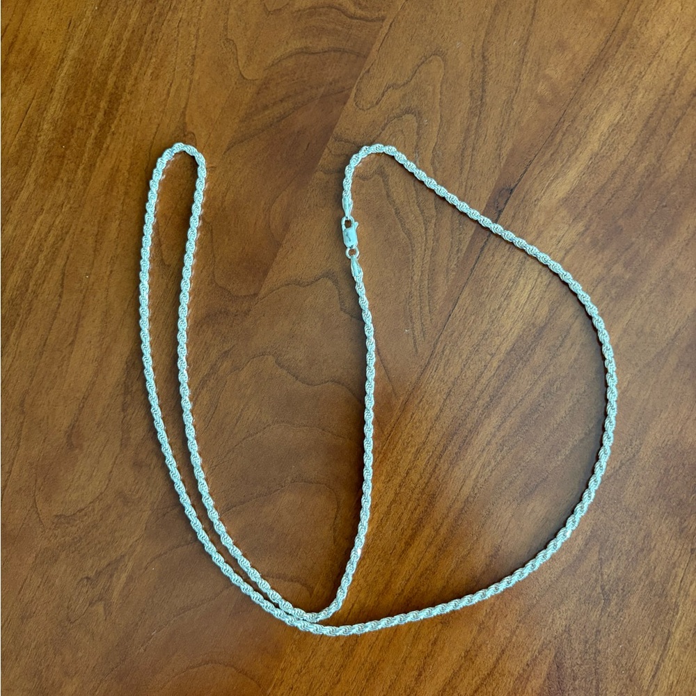 Sterling 30” rope chain